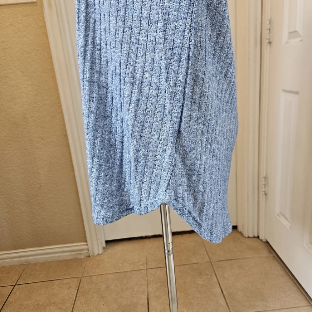 Nally & Millie Ribbed Knit Long Sleeve Top – Blue – Size L/XL NWT - Picture 7 of 11